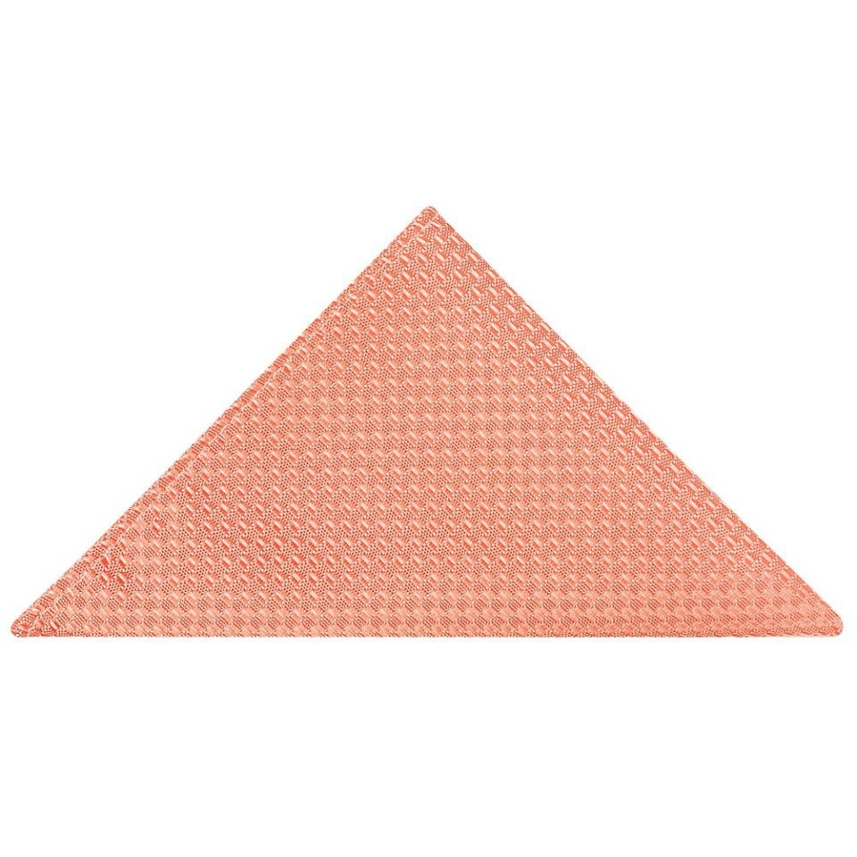 Coral Textured Skinny Tie and Pocket Square Set