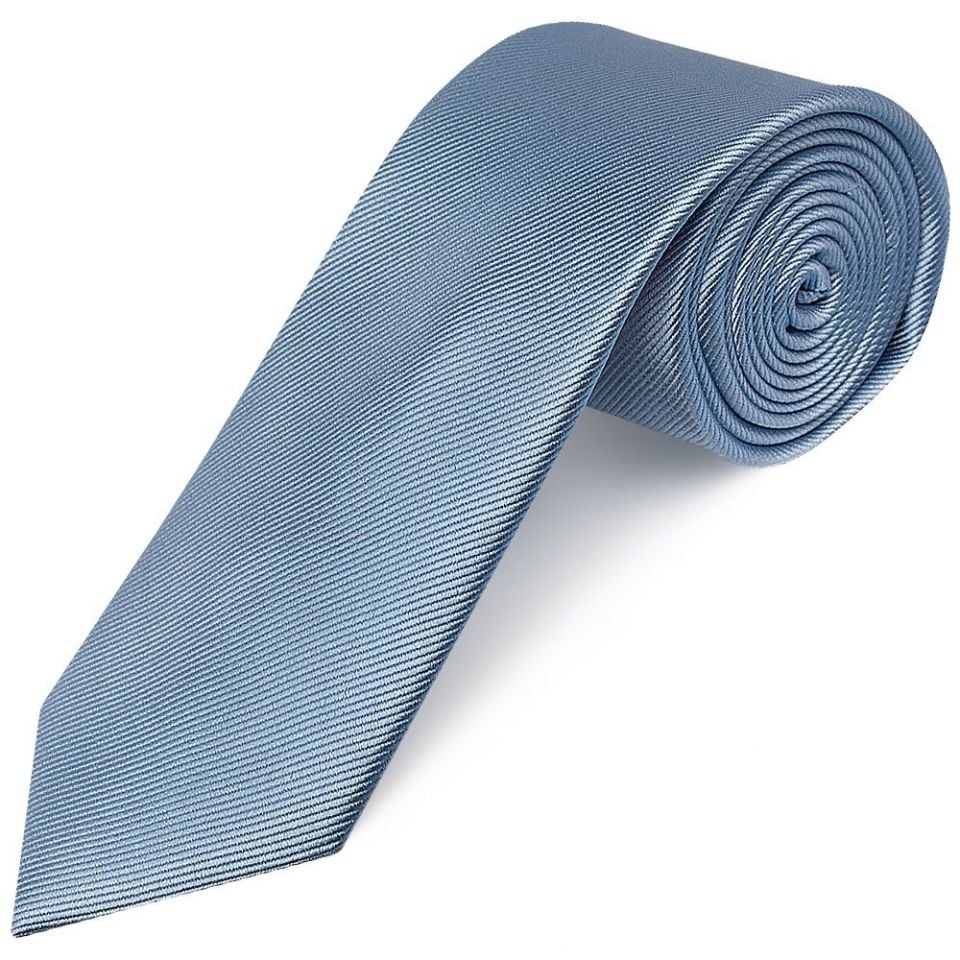 Light Blue Silk Twill Classic Men's Tie