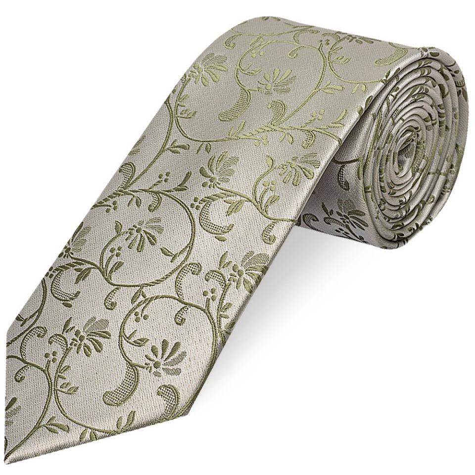 Dusty Sage Floral Classic Men's Tie