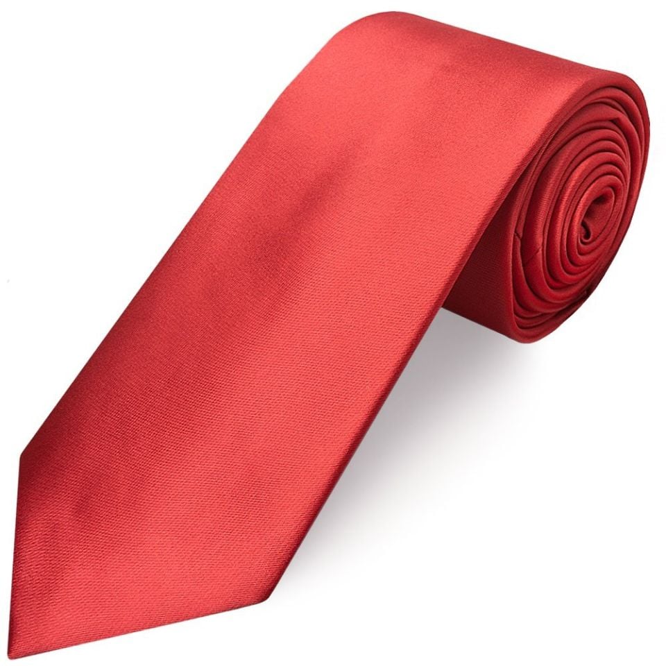 Fiesta Red Satin Classic Men's Tie