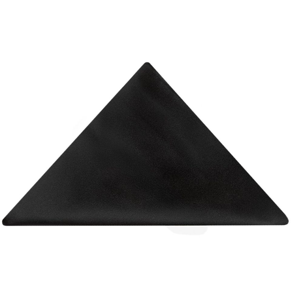 Men’s Plain Black Satin Bow Tie with Pocket Square & Braces Set