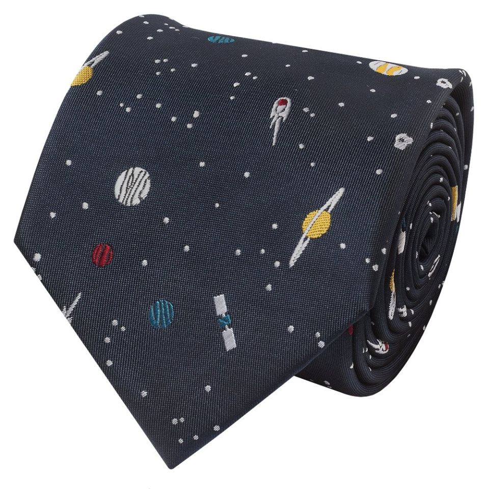 Mens Navy Planet Classic Tie