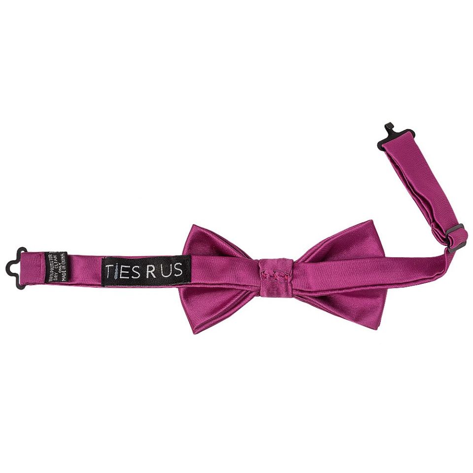 Pre Tied Fuchsia Pink Boys Bow Tie Age 18 Months-3 Years
