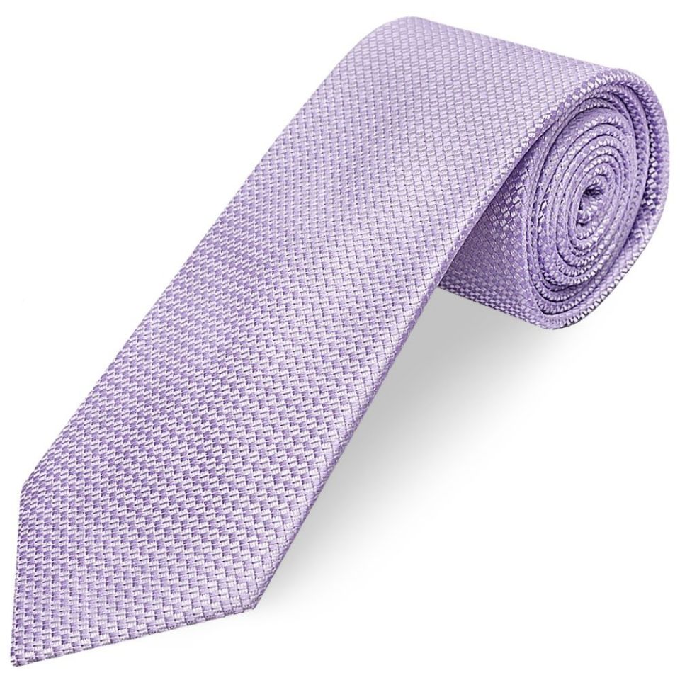 Lilac Textured Classic Tie