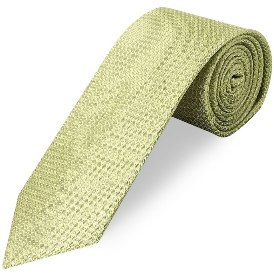 Sage Green Textured Classic Tie