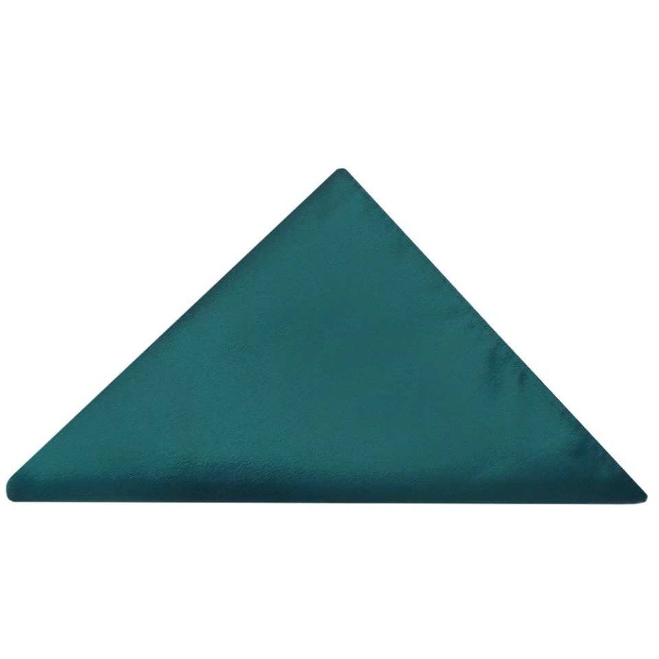 Plain Dark Teal Satin Skinny Boys Tie and Pocket Square Set