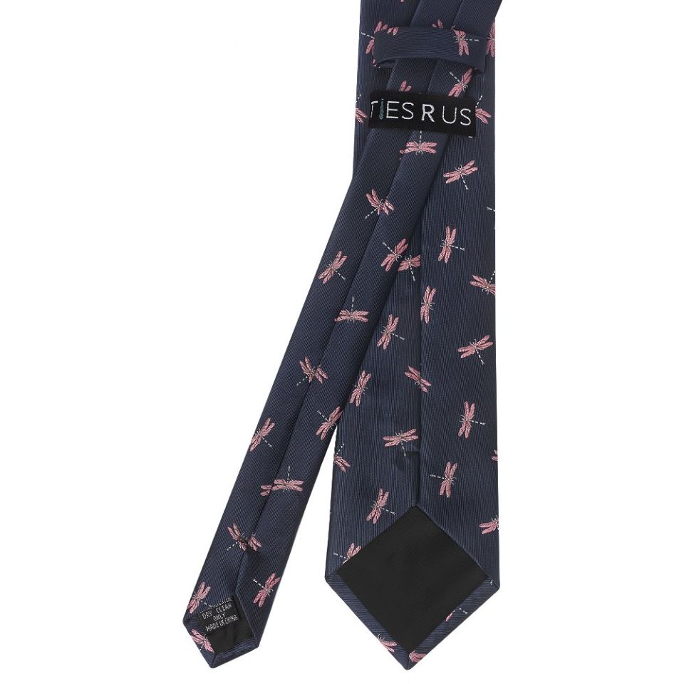 Mens Navy Dragon Classic Tie