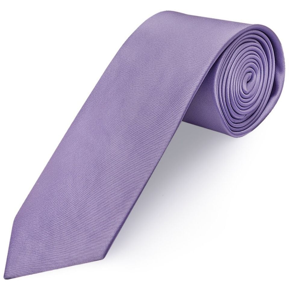 Lavender Satin Classic Men's Tie