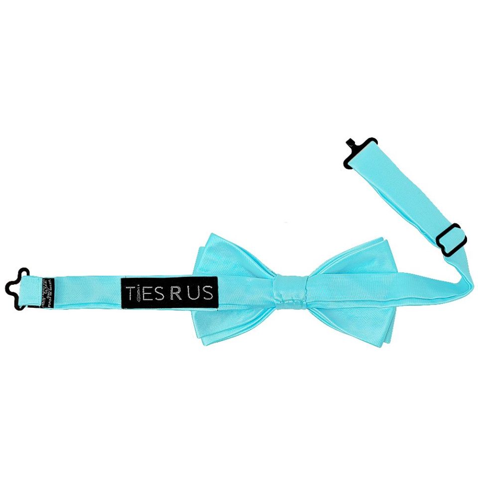 Pre Tied Tiffany Blue Boys Bow Tie Age 8-11
