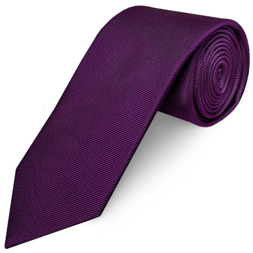 Purple Silk Twill Silk Classic Men's Tie