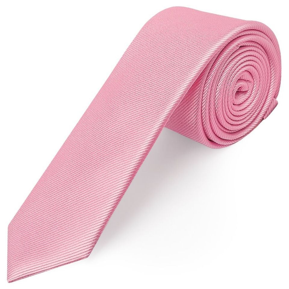 Blush Pink Silk Twill Boy's Tie and Pocket Square Set