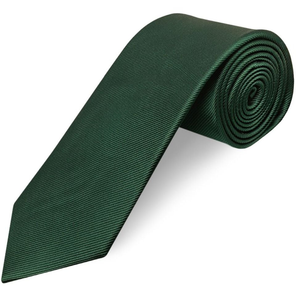 Bottle Green Silk Twill Classic Men's Tie