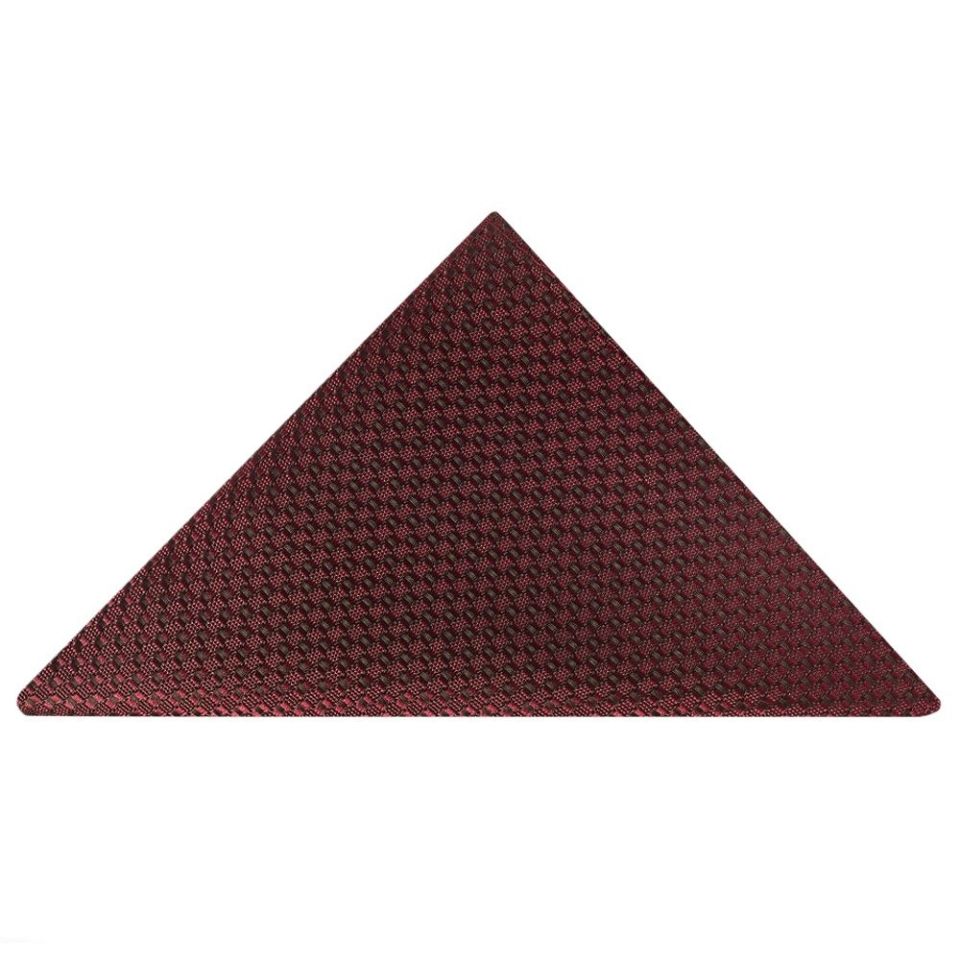 Burgundy Boys Textured Skinny Tie and Pocket Square Set