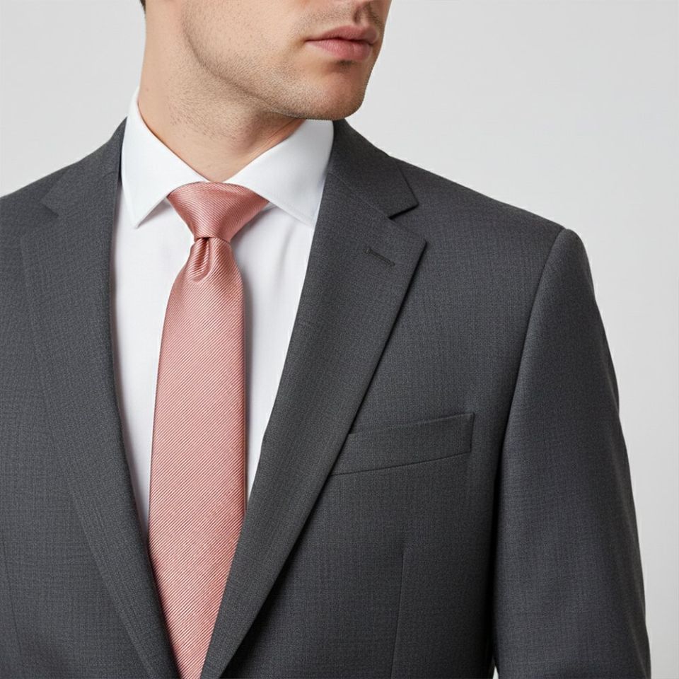 Dusty Rose Silk Twill Classic Men's Tie