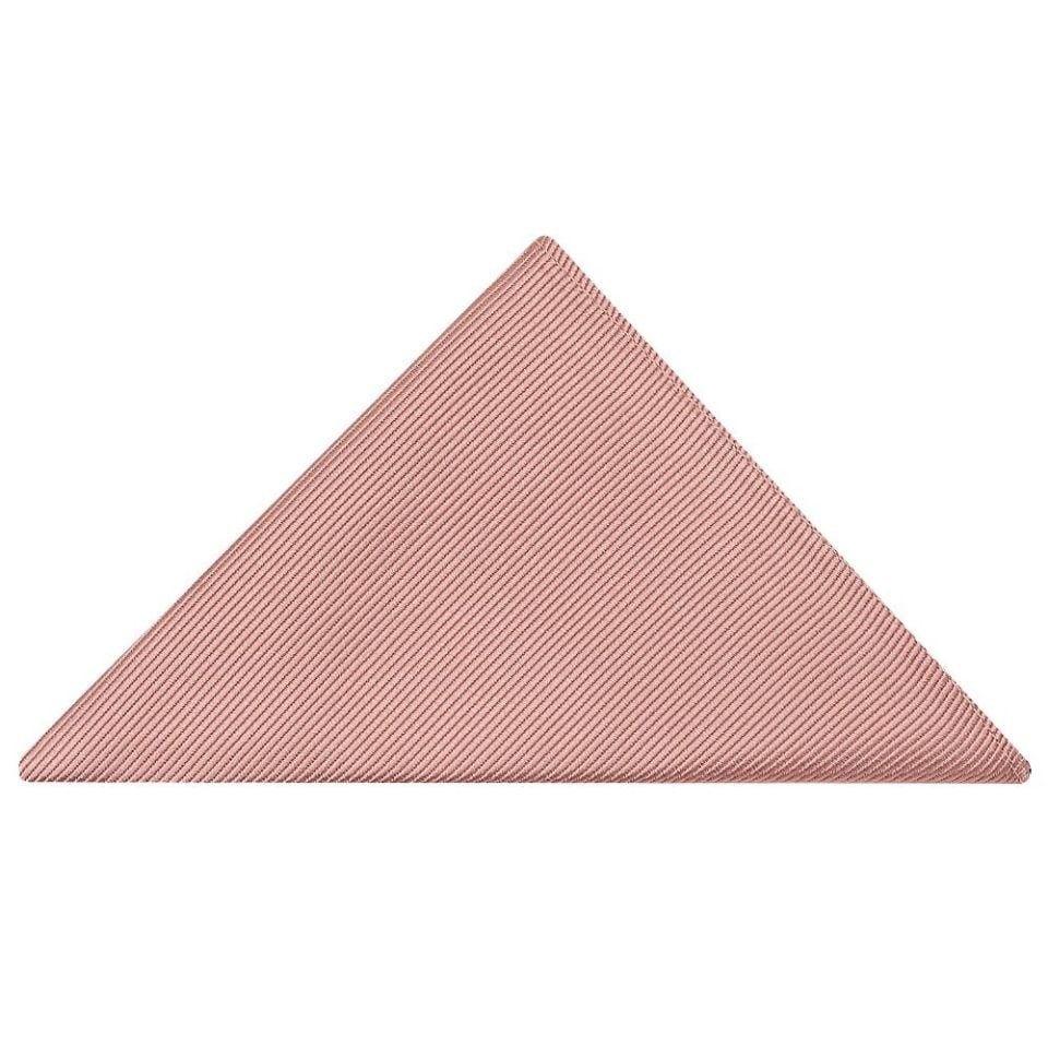 Dusty Rose Silk Twill Skinny Mens Tie and Pocket Square Set