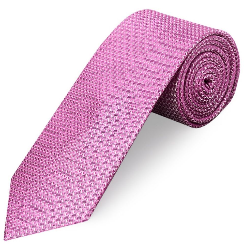 Hot Pink Textured Classic Tie
