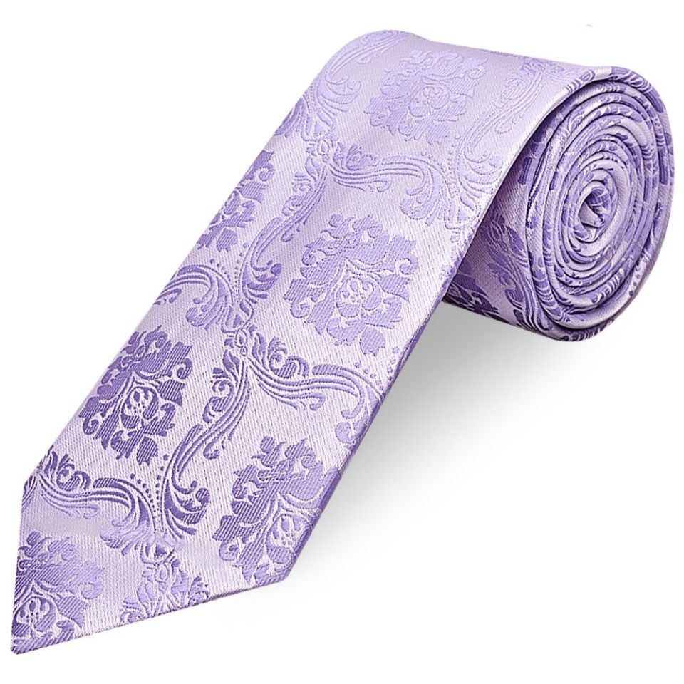 Lilac Paisley Classic Men's Tie