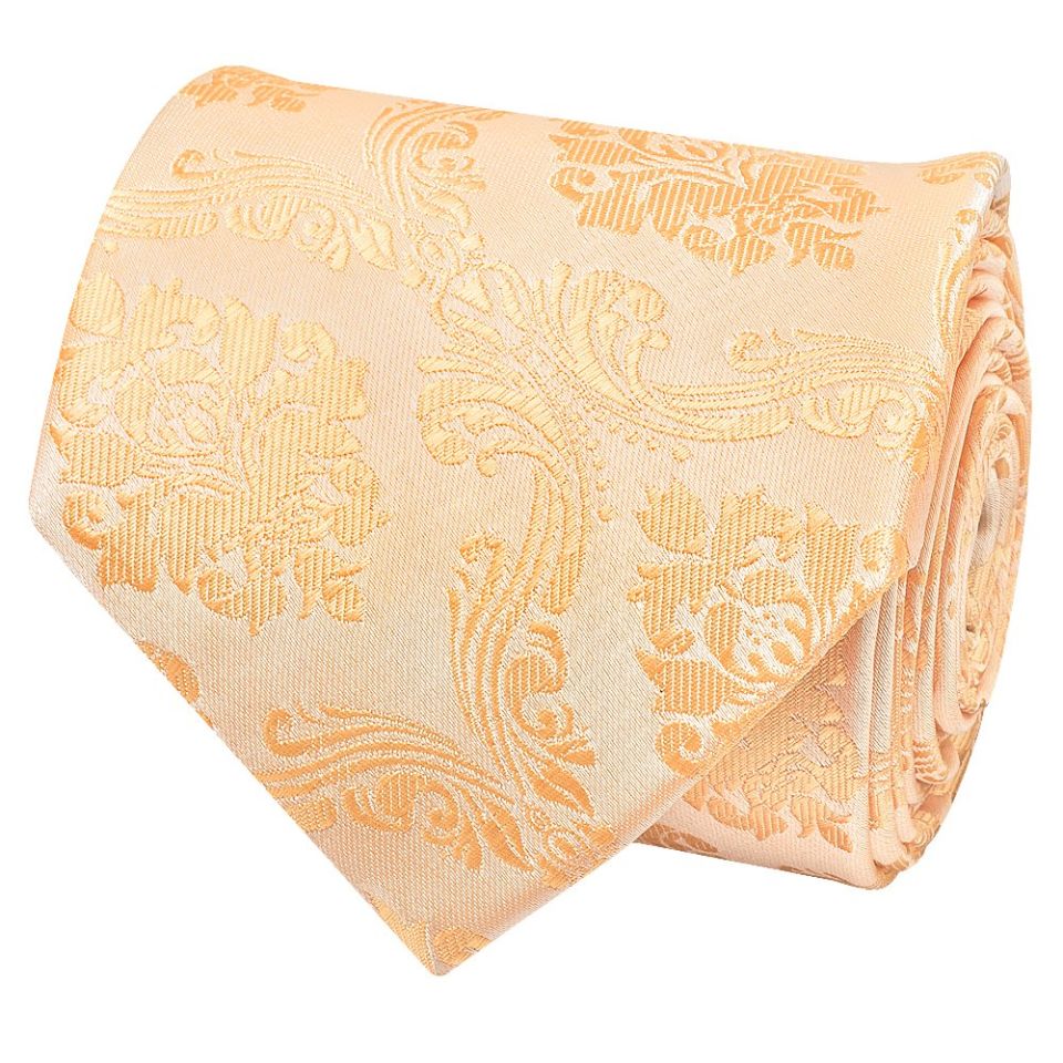 Peach Paisley Classic Men's Tie