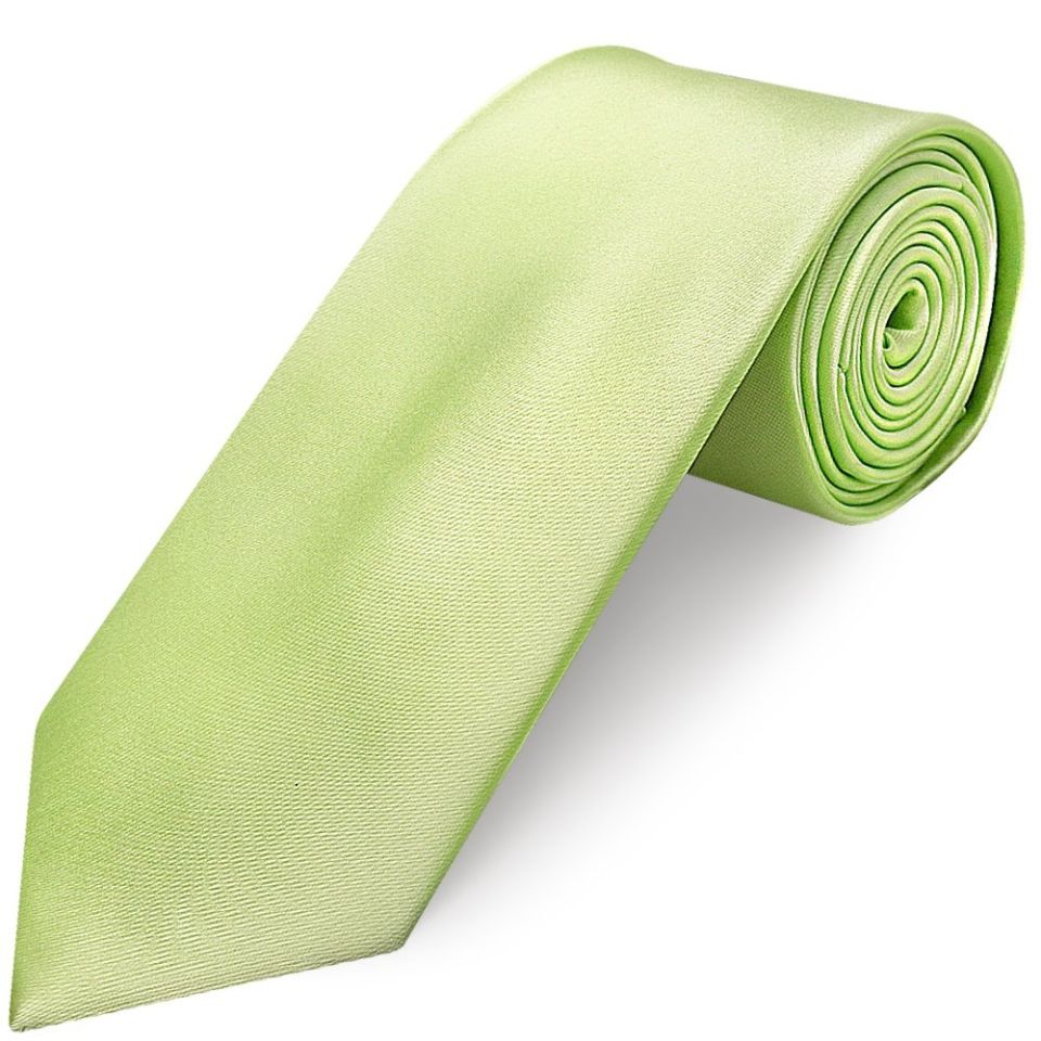 Plain Avocado Satin Classic Men's Tie