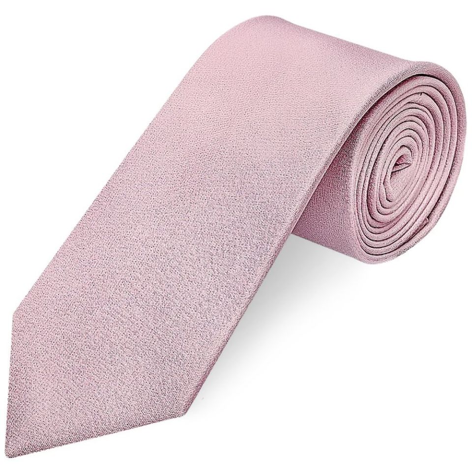 Plain Lilac Pink Silk Classic Men's Tie