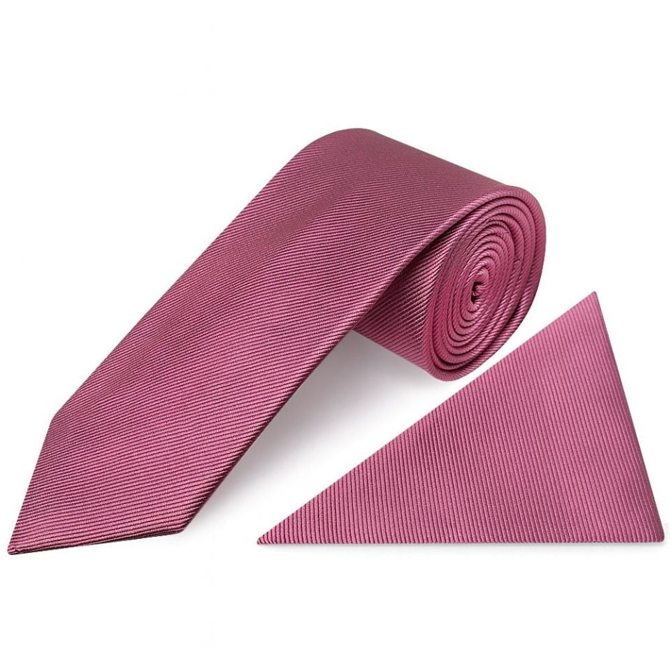 Mulburry Silk Twill Classic Men's Tie and Pocket Square Set