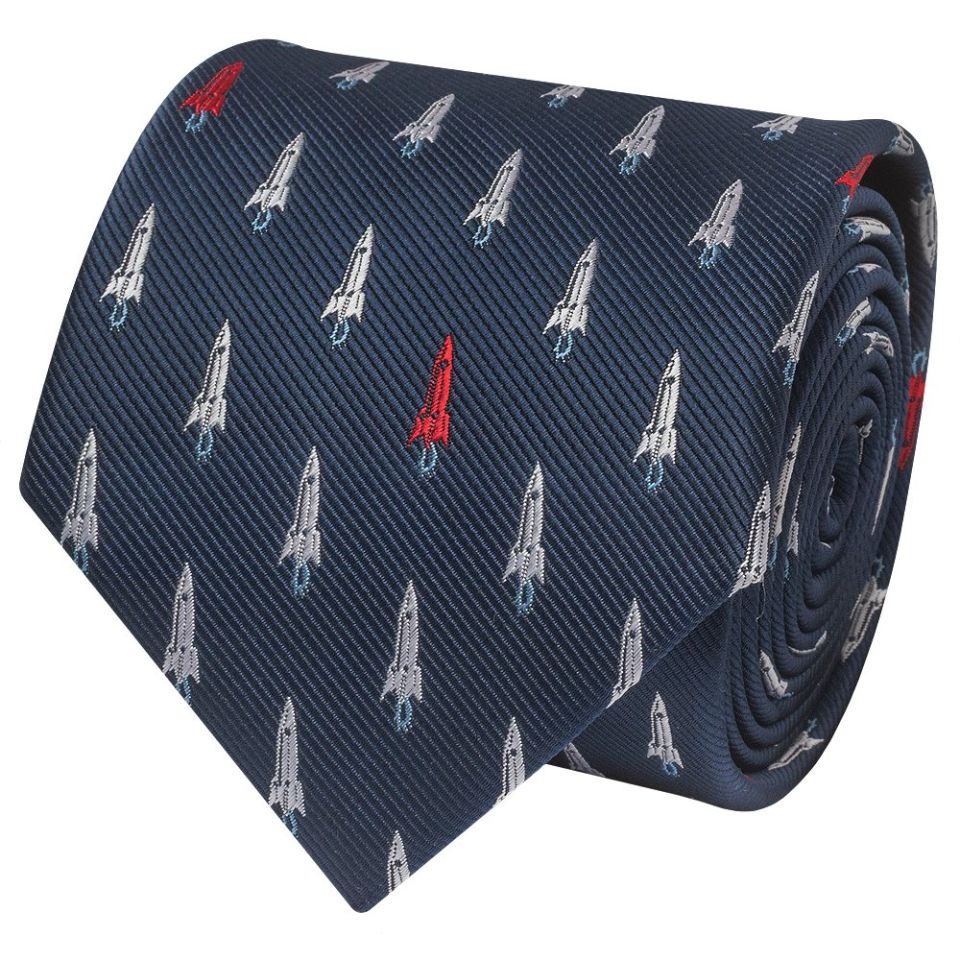 Mens Navy Rocket Classic Tie