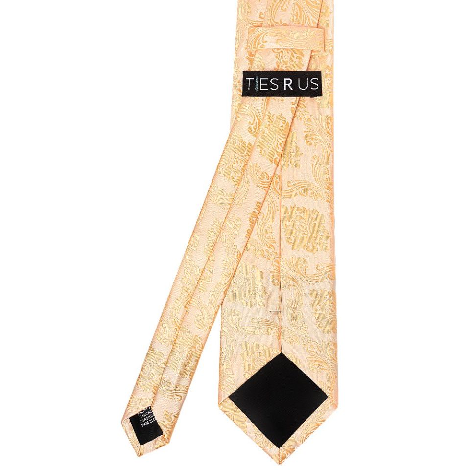 Peach Paisley Classic Men's Tie