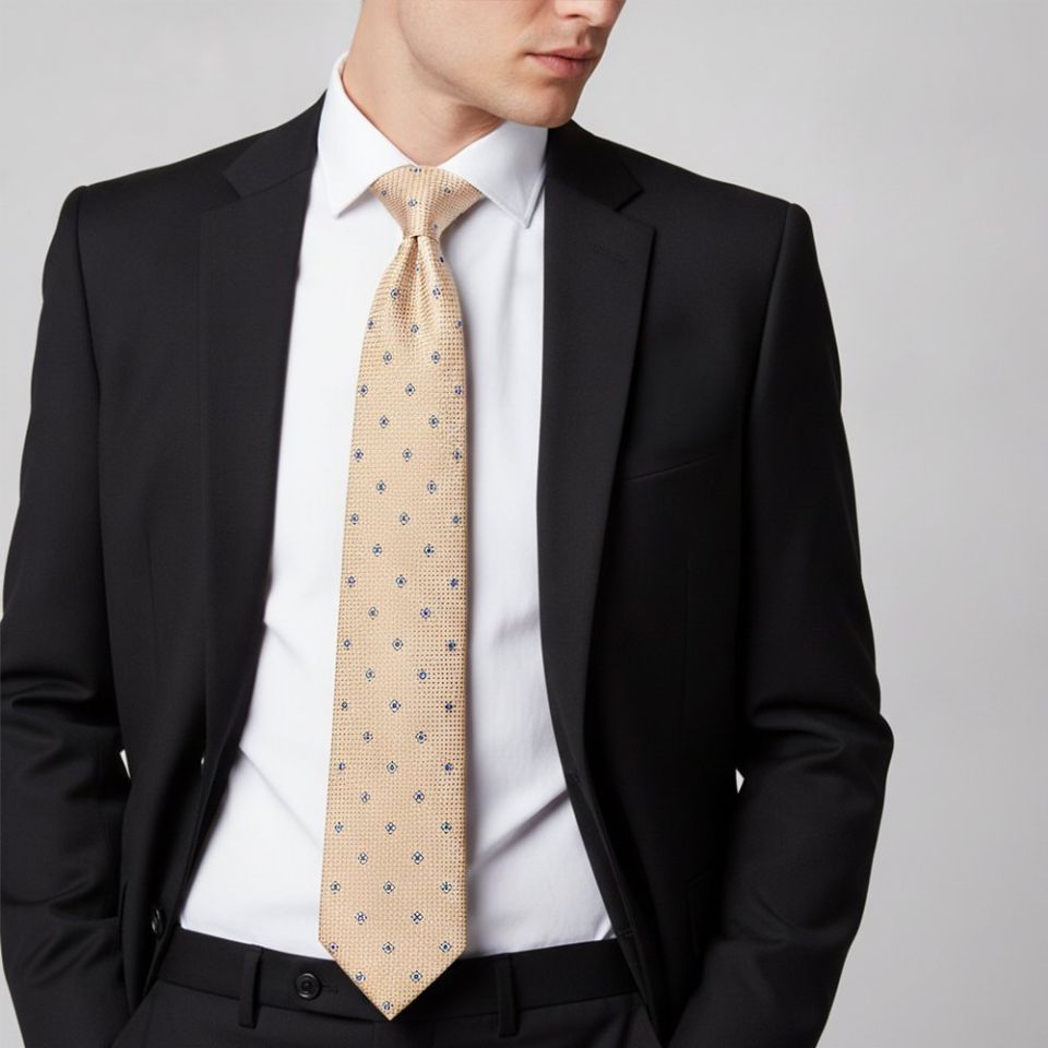 Gold Petal Classic Men's Tie
