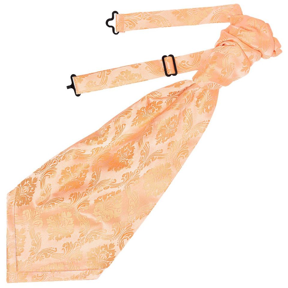 Peach Paisley Men's Cravat Tie