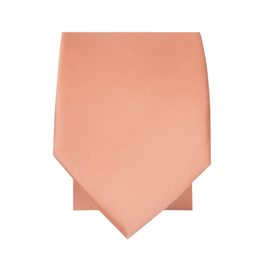 Plain Rose Quartz Satin Silk Skinny Men's Tie